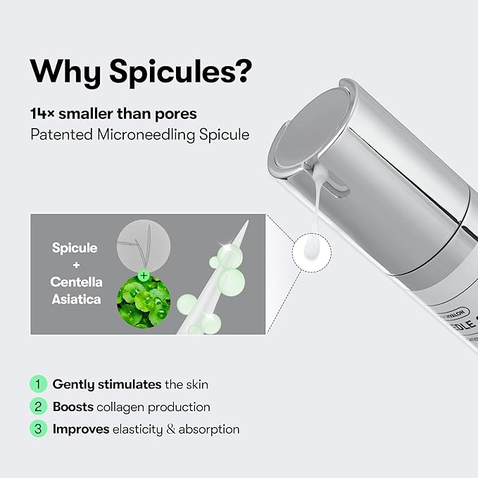 VT COSMETICS CICA Reedle Shot 50, Spicule Microneedling Serum for Pore Care & Exfoliation, Exosome, Centella Asiatica for Glass Skin, Smooth Texture, Korean Liquid Skin Booster (1.69 Fl Oz / 50ml)