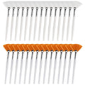 Yitexin 30 Pieces Soft Fan Brush for Facial Esthetician, Flat Head Fan Makeup Brush, Cosmetic Face Applicator Tool for Mud Cream Makeup Peel Women (White & Yellow)