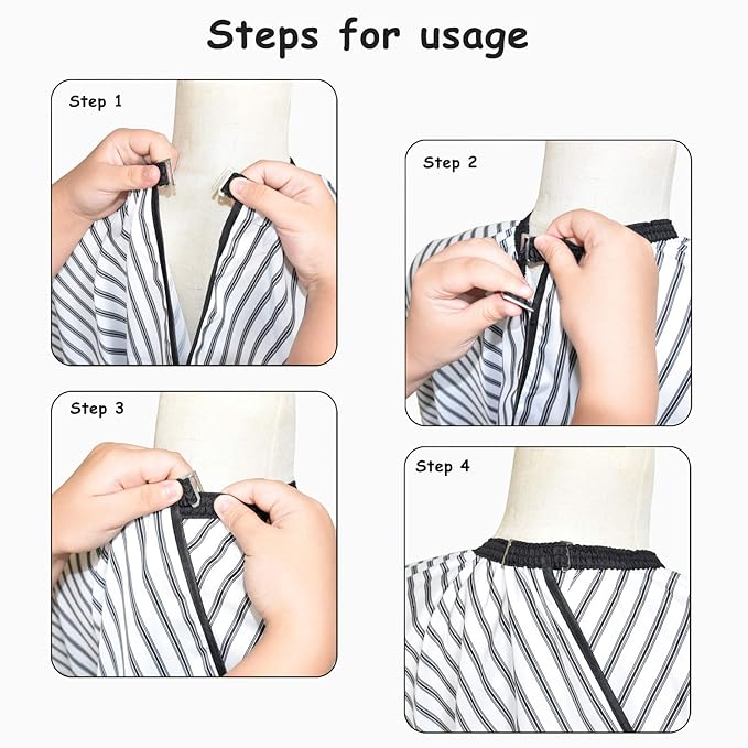 TONGTLETECH Barbers Cape Hairdressing Gown – Waterproof Professional Hairdressers Salon Cape Cloth Hair Cutting Apron for Hair Styling,Cuts and Colors - 63" x 57"