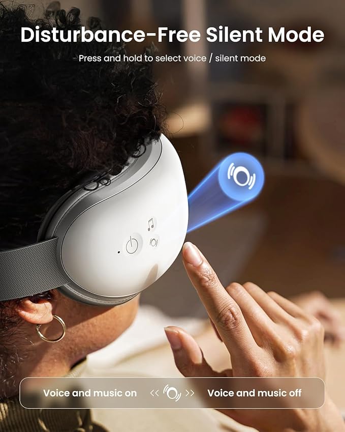 RENPHO Eyeris 1 Eye Massager with Heat, FSA Eligible HSA, Heated Eye Mask for Eye Strain, Dry Eyes & Head Tension, Relaxing Birthday Gifts for Women and Men