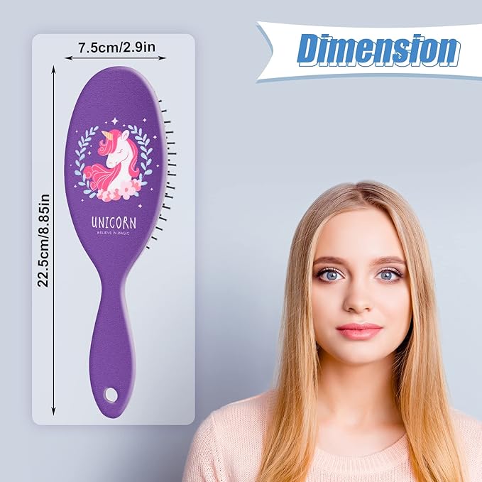 4 Pack Detangler Hair Brushes, Anti-static Massage Comb Hair Brush for Women Girls Curly Straight Long or Short Hair