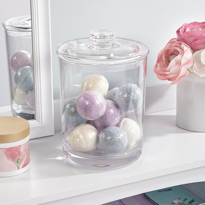 STORi 60-Ounce Premium Quality Clear Plastic Apothecary Jar