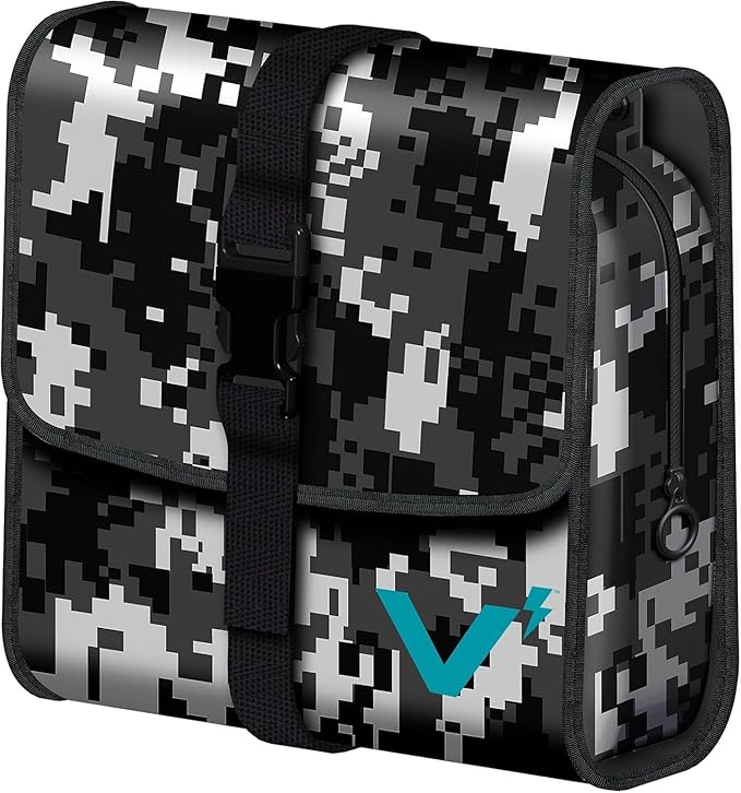 VOLT Grooming GoPack Travel Toiletry Bag for Men, Hanging Organizer for Travel Essentials & Toiletries, Military Grade Cordura Fabric with Fold-Out Design, Pockets & Removable TSA Storage Bag, Camo