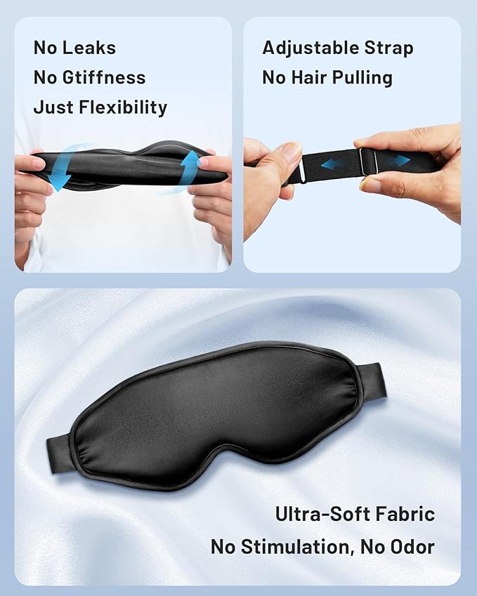 NEWLA Cooling Eye Mask for Puffy Eyes: Fsa Eligible Items Hsa, Ice Eye Pack for Migraine After Surgery Relief - Reuable Cold Compress for Headache Puffiness - Comfortable Perfect Fit Gel Sleep Mask