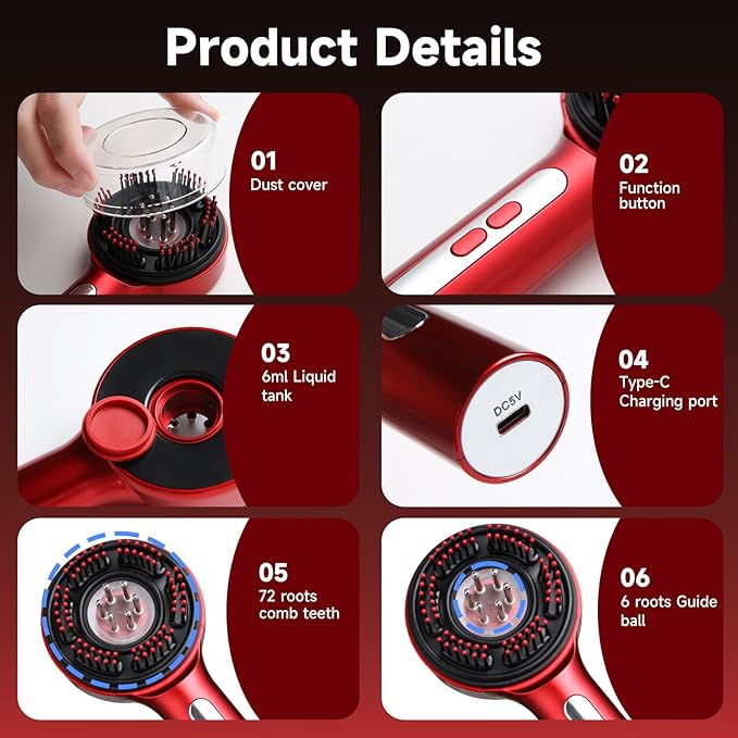 ULDSPR Household Electric Massage Comb