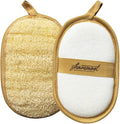 Natural Loofah Exfoliating Body Scrubber – Jordanian Natural Loofah Sponge Exfoliates Face & Body for Healthier Skin – 2-Sided Lufas for Men & Women – Body Wash Scrubber (Pack of 1)
