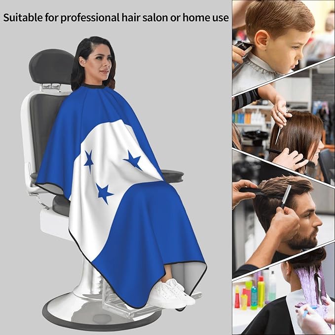 Flag Of Honduras Barber Cape Hair Cutting Cape Apron Hair Stylist Supplies Barber Accessories For Clients Men Women