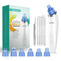 VOYOR Blackhead Remover Pore Vacuum - Electric Face Vacuum Pore Cleaner Acne White Heads Removal with 6 Suction Heads (BR410)