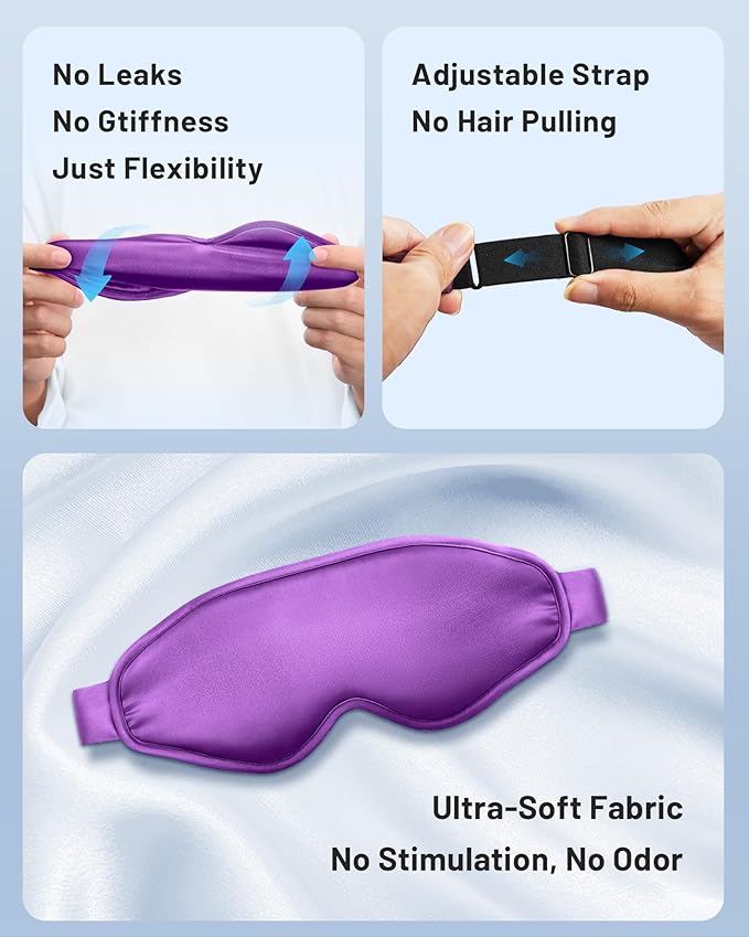 NEWLA Cooling Eye Mask for Puffy Eyes: Fsa Eligible Items Hsa, Ice Eye Pack for Migraine After Surgery Relief - Reuable Cold Compress for Headache Puffiness - Comfortable Perfect Fit Gel Sleep Mask