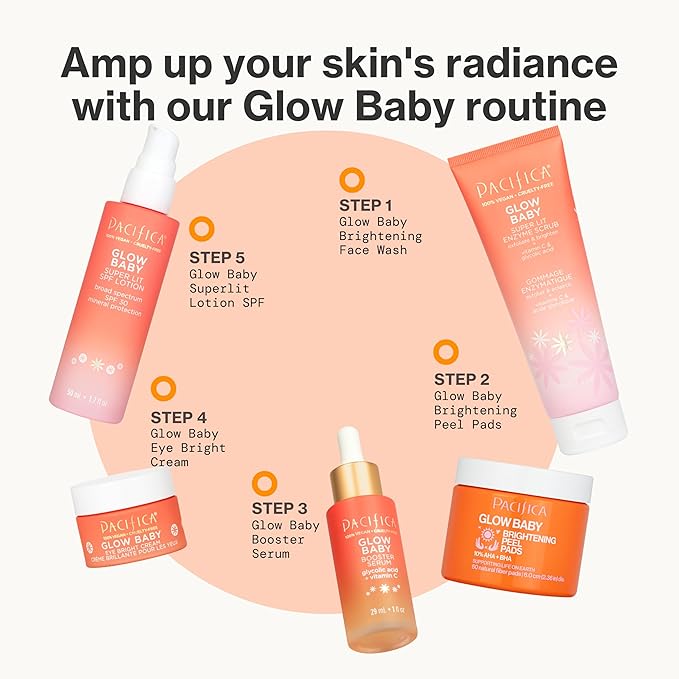 Pacifica, Scrub Enzyme Glow Baby Super Lit, 4 Fl Oz