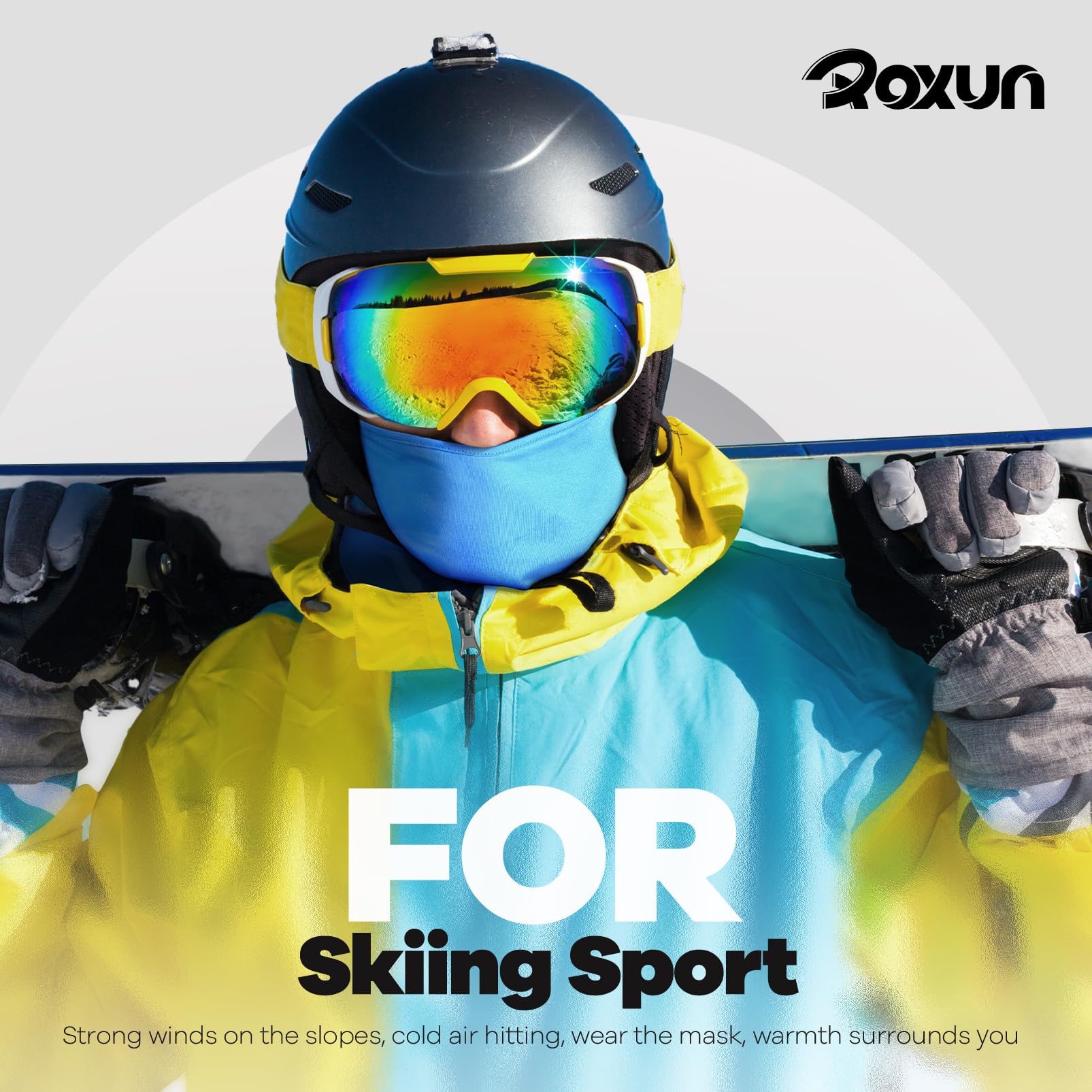 ROXUN Balaclava Ski Mask, 2 Pack Summer Motorcycle UV Protection Shiesty