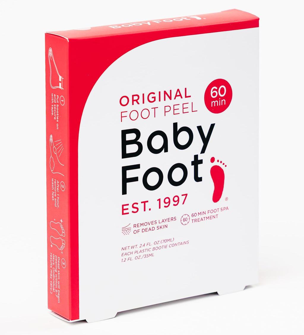 Baby Foot Original Exfoliation Foot Peel - For Rough Cracked, Dry Feet, Dead Skin Removal - Foot Peeling Mask for Baby Soft Feet - Spa Experience at Home & Gift Ideas - Lavender Scented