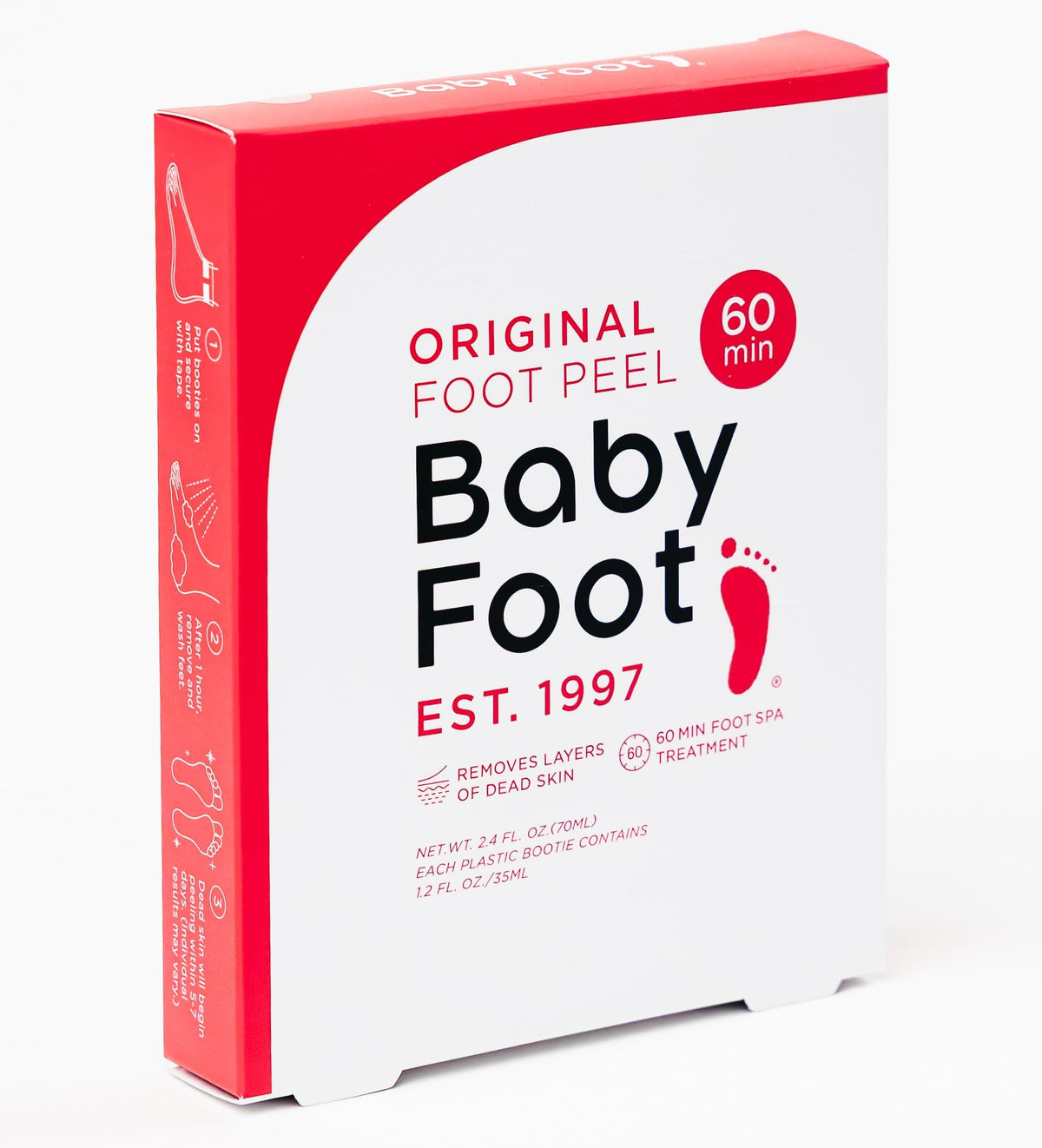 Baby Foot Original Exfoliation Foot Peel - For Rough Cracked, Dry Feet, Dead Skin Removal - Foot Peeling Mask for Baby Soft Feet - Spa Experience at Home & Gift Ideas - Lavender Scented