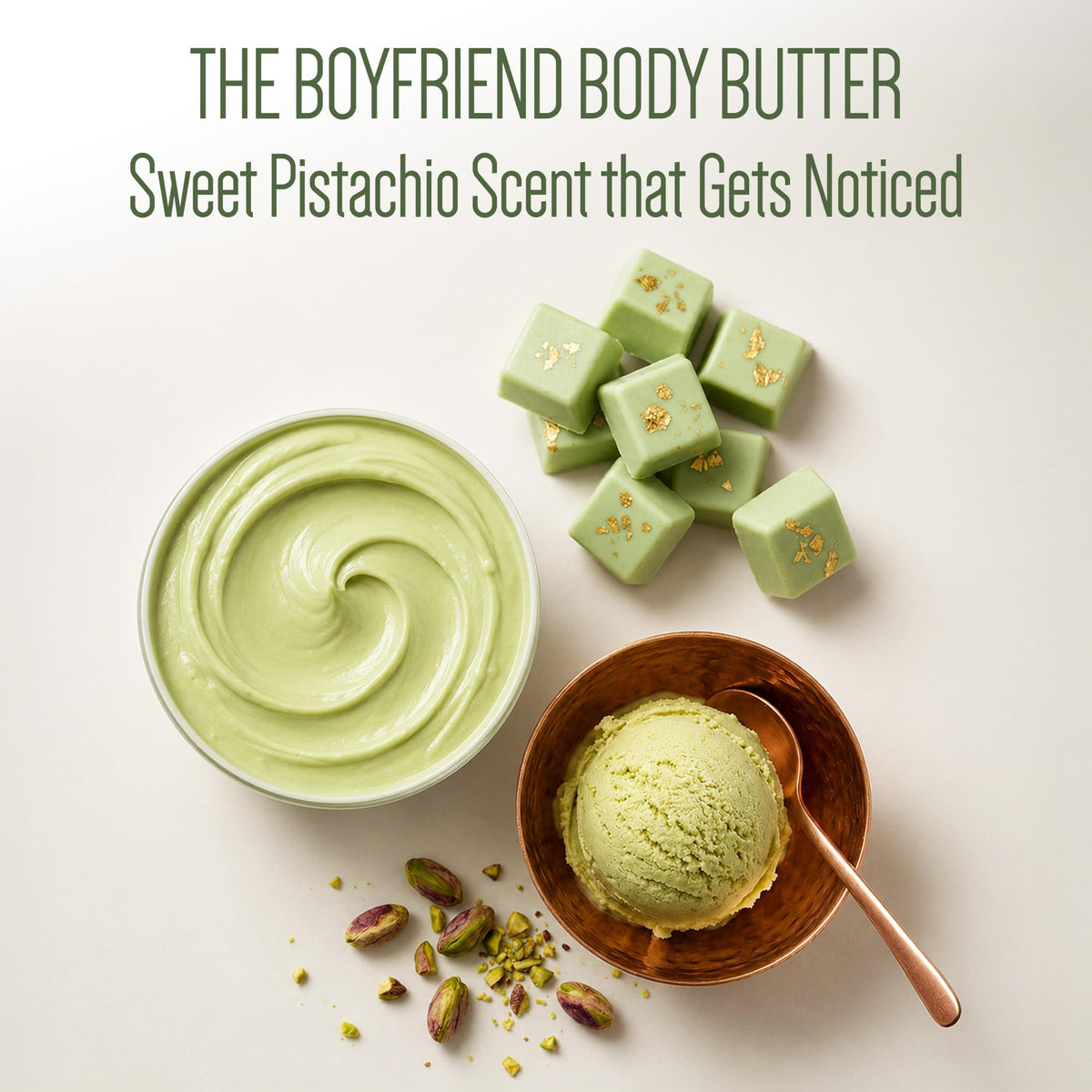 Pistaché Skincare Whipped Pistachio Body Cream, Hydrating, 8oz