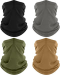ROXUN Neck Gaiter, 4 Pack Summer Cooling Breathable Face Mask for Outdoors
