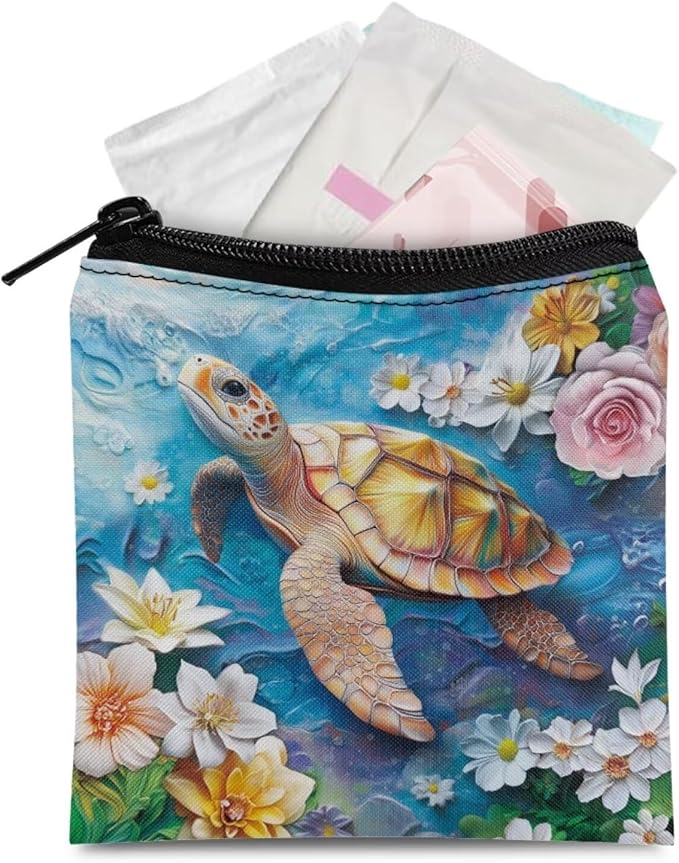 Stylish Period Organizer Bags Waterproof Sanitary Napkin Holder for Women Artsy Fashionable Storage Bags for Any Occasion