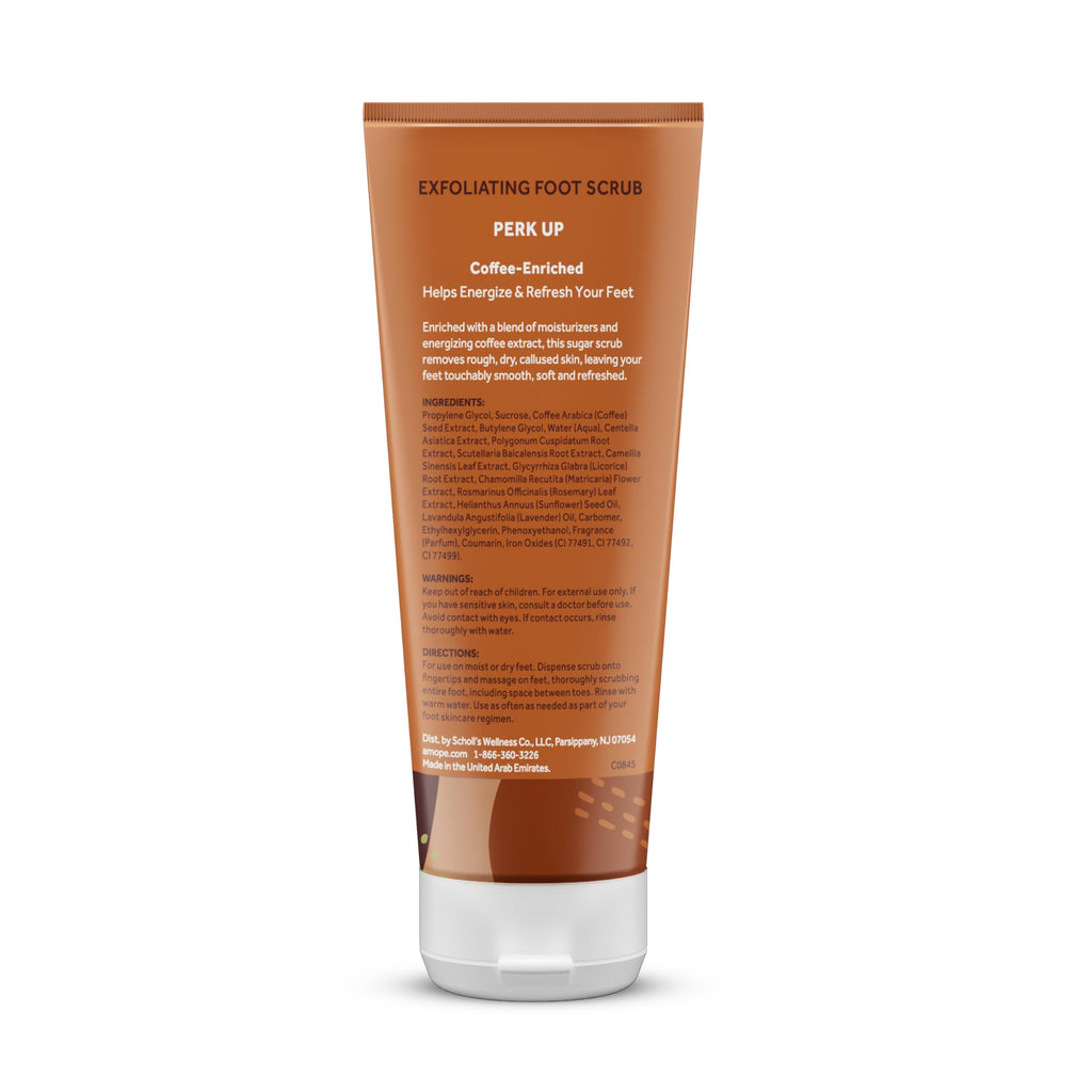 Amopé Rejuvenating Kit - Contains Exfoliating Sugar Foot Scrubs with Epsom Salt, Coffee and a Nourishing Blend of Moisturizers to Rejuvenate, Smooth, Soothe & Relax your Feet, with Foot & Leg Scrubber
