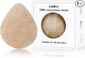 Natural Walnut Konjac Facial Sponges - Waterdrop- for Gentle Face Cleansing and Exfoliation Eco-Friendly - Skincare Face Body Washing Cleaning - with Walnut + Konjac,1pc.