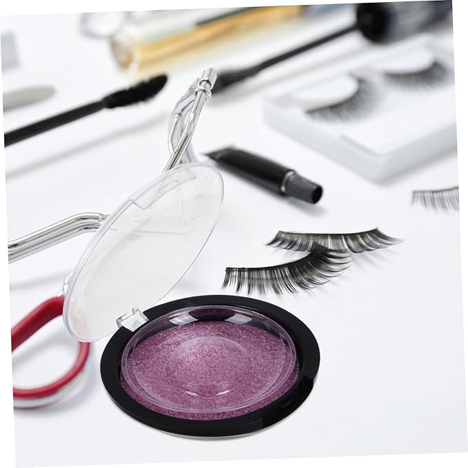 FOMIYES 5pcs Round Faux Lash Box Durable Eyelash Case for Organized Storage of False Eyelashes Portable and Compact Design for Travel and Daily Makeup Use