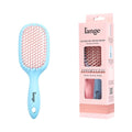 L'ANGE HAIR Detangling Vented Brush | Flexible Bristles for Wet or Dry Hair | Gentle Glide to Reduce Breakage | Ergonomic Shower Brush | Great for All Hair Types & Sensitive Scalps (Blue)