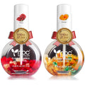 nbc BeautiLab Cuticle Oil, Nail Growth Oil Natural Blend of Jojoba, Vitamin E Nail Cuticle Oil for Repairs Cuticles Overnight Moisturizes and Strengthens Nails Cuticles 2 x 0.92 oz Orange & Rose