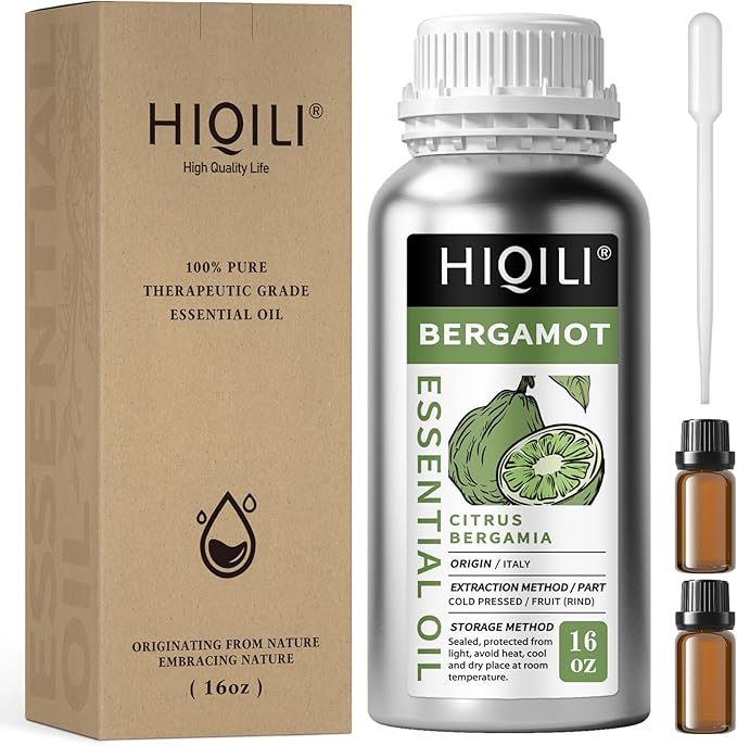 HIQILI Bergamot Essential Oil Large Capacity for Hotel, Beauty Salon, SPA