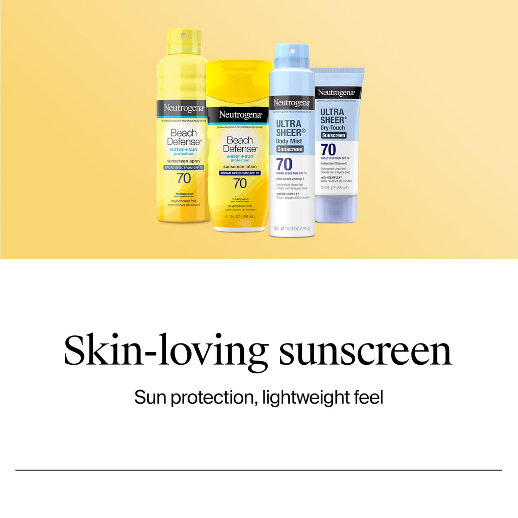 Neutrogena Ultra Sheer Sunscreen Serum SPF 60, Fragrance-Free, 1.7 fl. oz