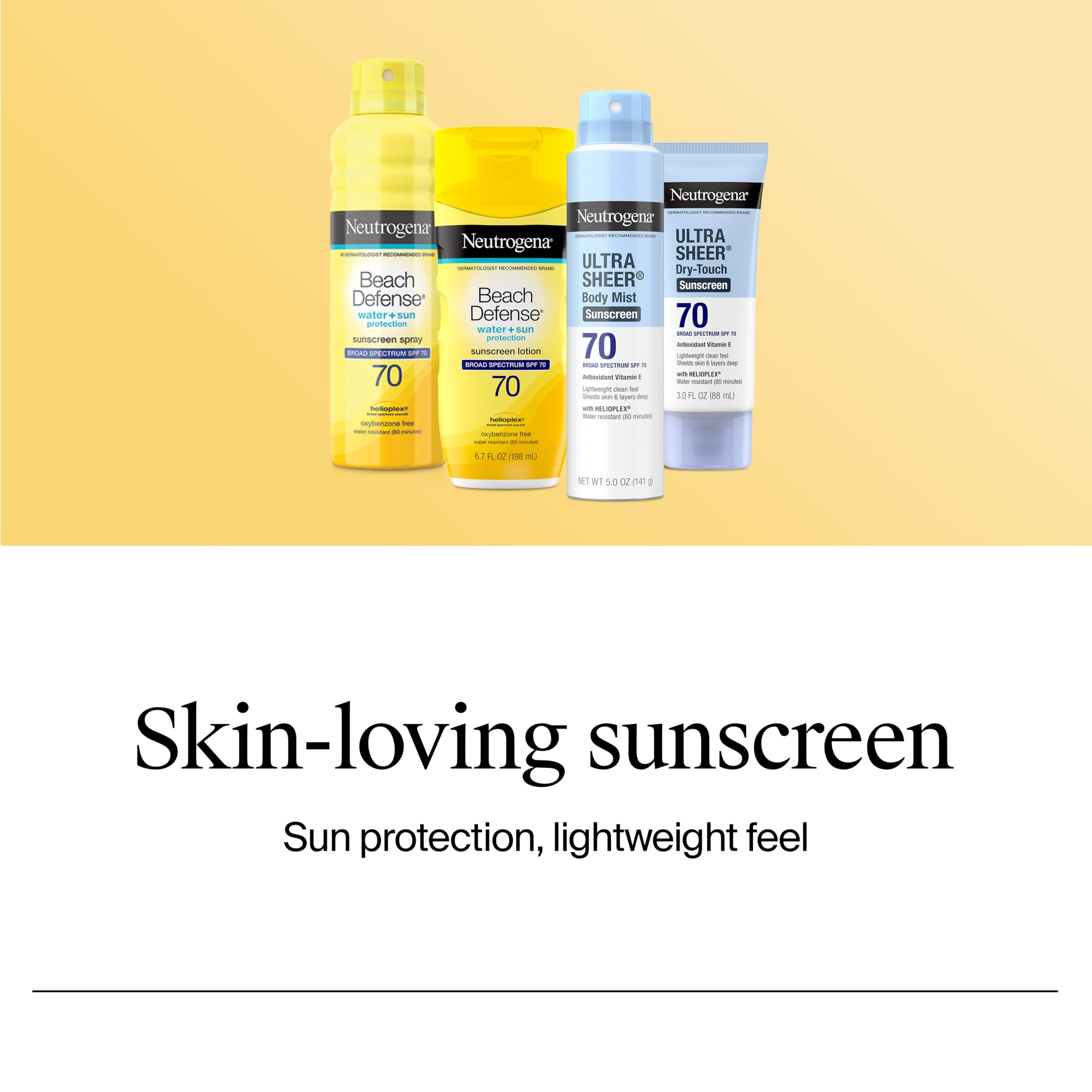 Neutrogena Ultra Sheer Sunscreen Serum SPF 60, Fragrance-Free, 1.7 fl. oz