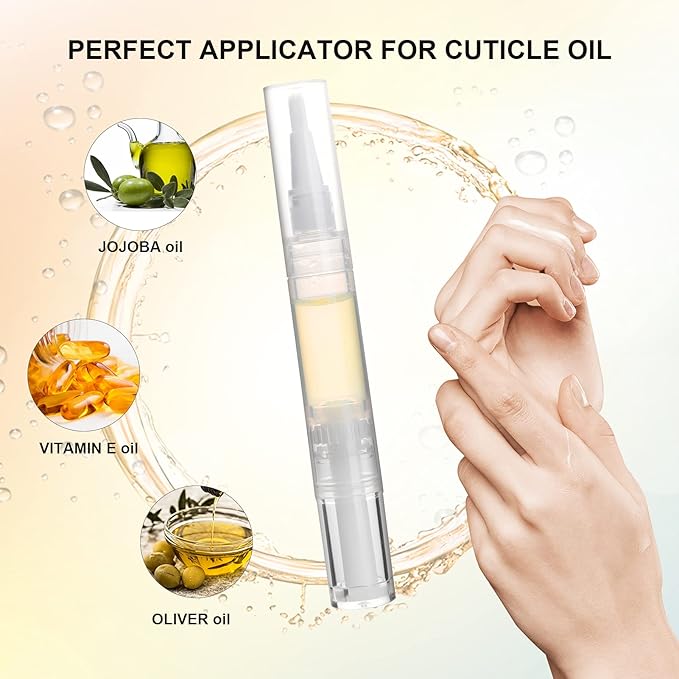 UPZIGS Empty Cuticle Oil Pen, 5ml-10 Pack