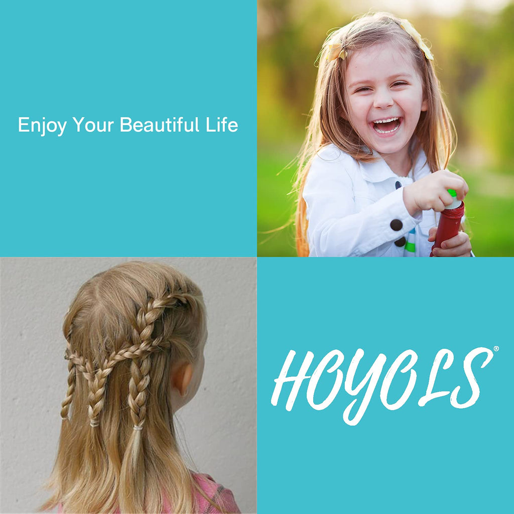 HOYOLS 3/4 Inch White Hair Rubber Bands for Hair Ties, Small Elastics Bands Ponytail Holders for Women Girls Mini Student Crafts Office 600pcs (M)