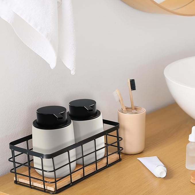 ARTWIND Ceramic Foam Soap Dispenser 2 Pack, 12oz White Lotion Hand Sanitizer Soap Dispenser with Easy-to-Press Pump for Bathroom & Kitchen Countertop Refillable