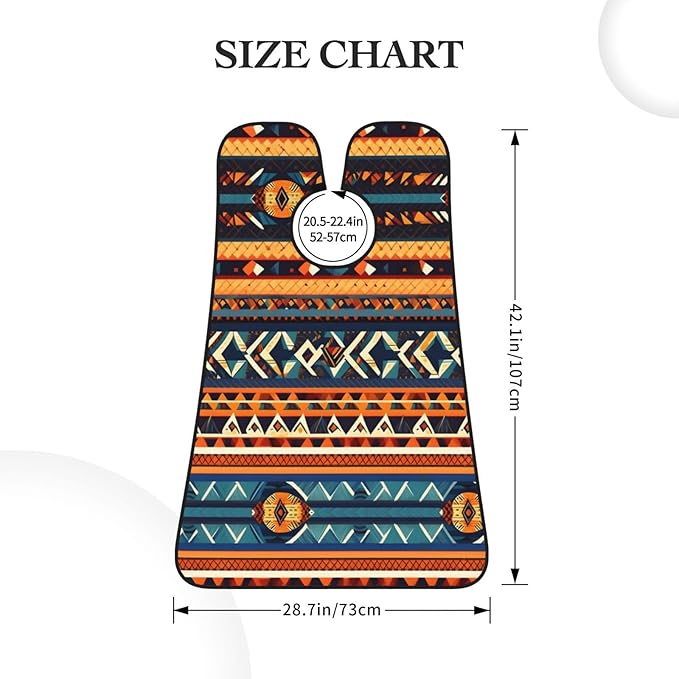 Fall Pumpkin Print Beard Bib Shaving Apron, Beard Hair Trimming Cape Gift For Dad