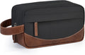 Ezday Travel Toiletry Bag for Men, Hanging Toiletry Organizer, Water Resistant Shaving Kit with Large Capacity for Travel Accessories (Black, Large)