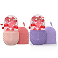 Joyeee 2Pcs Ice Face Roller, Reusable Silicone Mold Face Massage Eye Facial Beauty Skin Care Tools Apply Ice for Shrink Pores Anti Wrinkle Reduce Puffiness Improve Skin Elasticity, Seashell