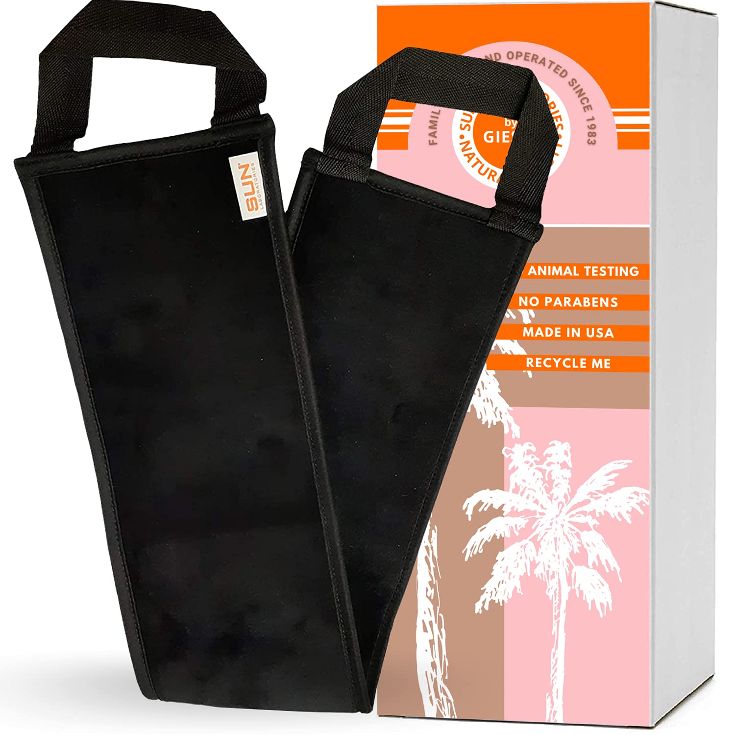 Sun Laboratories By Giesee Self Tanning Mitt, Tanning Mitt for Smooth and Even Self Tanning Lotion Application - Tan Applicator Mitt, Self Tanner Mitt and Lotion Applicator for Back