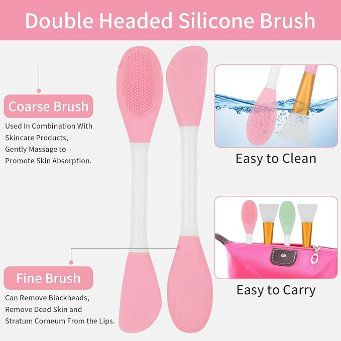 4Pcs Silicone Face Mask Applicators,Face Scrubber for Applying Facial Mask
