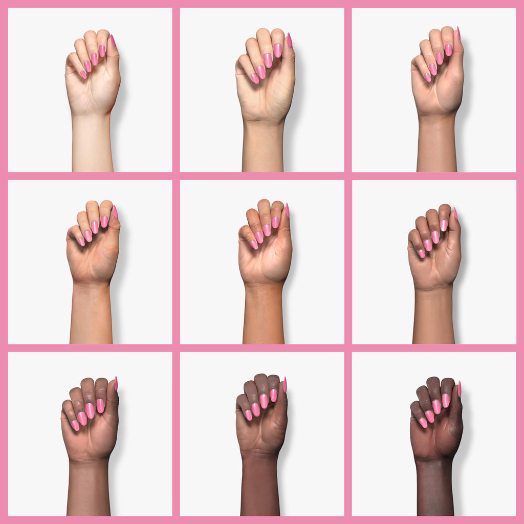 Honeybee Gardens Water-Based Nail Enamel, Valentine, Matte True Medium Pink, Eco-Friendly, Odorless & Vibrant Polish, 0.5 fl oz