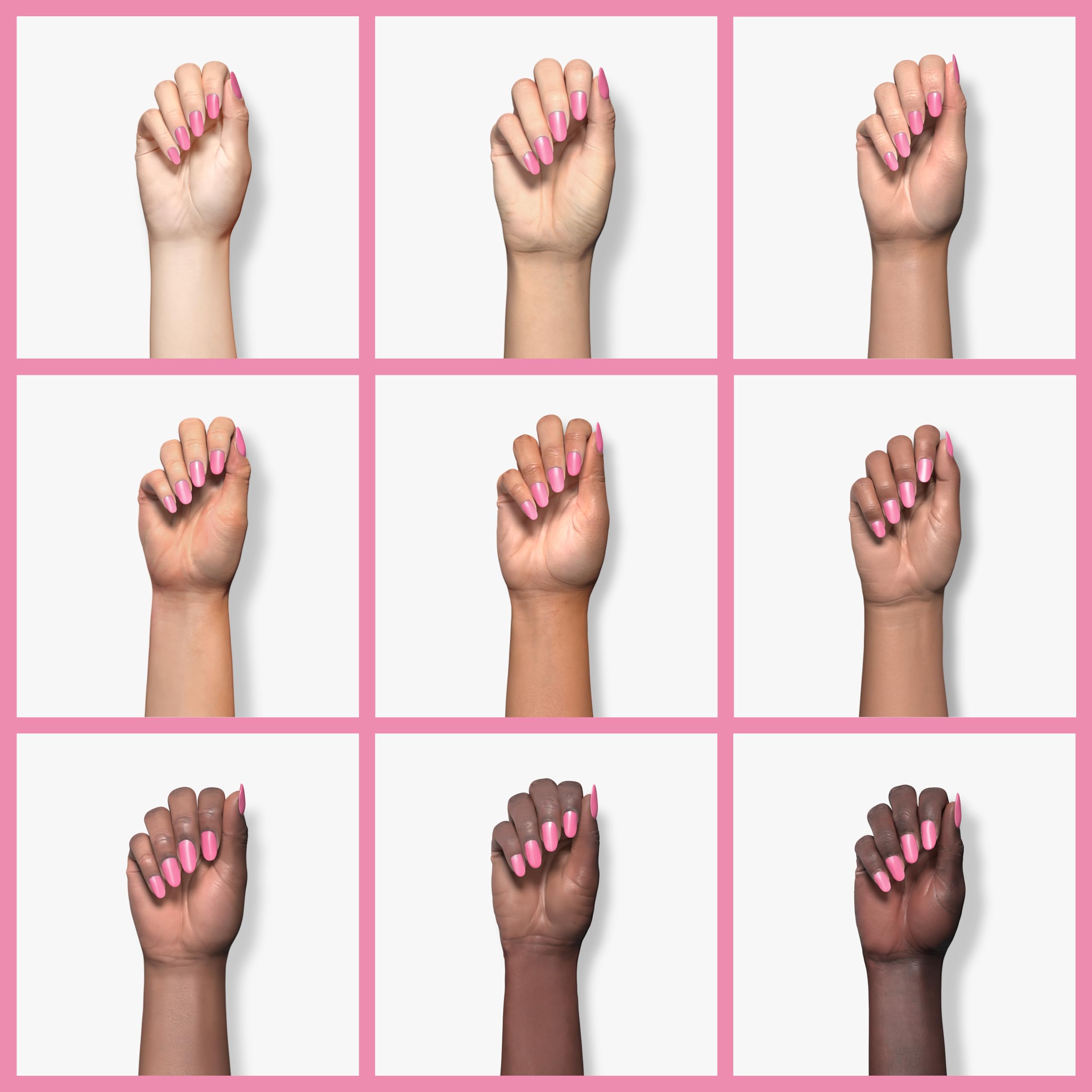 Honeybee Gardens Water-Based Nail Enamel, Valentine, Matte True Medium Pink, Eco-Friendly, Odorless & Vibrant Polish, 0.5 fl oz