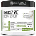 pureSCRUBS Premium Lemongrass Body Scrub Set, Gentle Exfoliating Salt Scrub