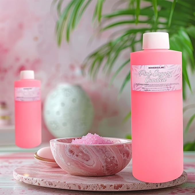 2 Fl Oz Pink Sugary Candied Natural Fragrance Body Oil - Luxury Scented