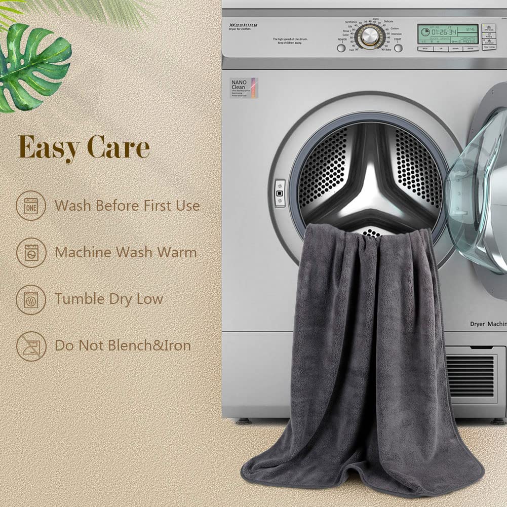 Orighty Bath Towels, Soft Feel Bath Towel, 2 Pack (27'' x 54'')