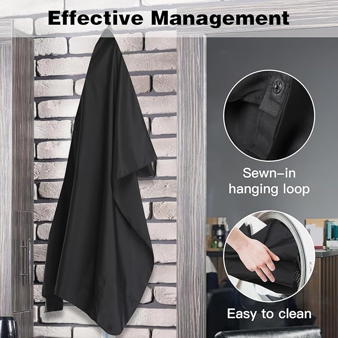 Professional Salon Barber Cape for Men/Women - Hairdressing Waterproof Hair Cutting Cape with Adjustable Snap Closure,Salon Equipment for Hair Stylist and Home Use