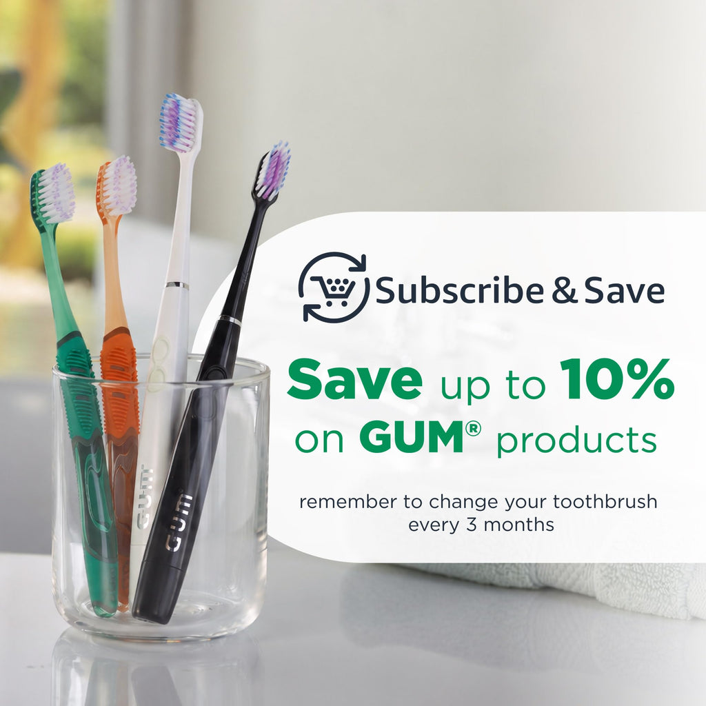 GUM Sensitive Clean Technique Soft Toothbrush, Full Head, 2 Count