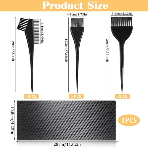 10 Pcs Hair Dye Brush Applicator Kit Hair Color Brushes for Women Men Hairs Coloring Brushes Set Hairs Applicator Brush Combs HairDye Applicators Dyeing HairDying Tools Kits for Salon Use Home DIY