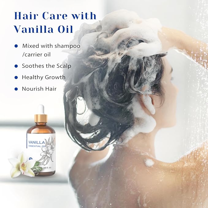 HIQILI Vanilla Essential Oil for Skin, Diffuser, Perfume, Home Scents