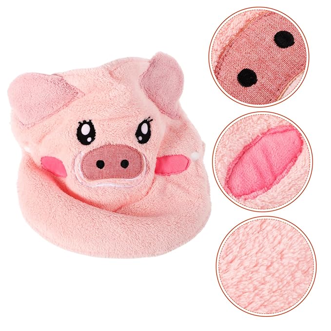 Face Steaming Towel for Skin Care Reusable Cartoon Pig Facial Mask Moisturizing Hot Cold Compress for Home Use Beauty Salons Versatile Face Drying