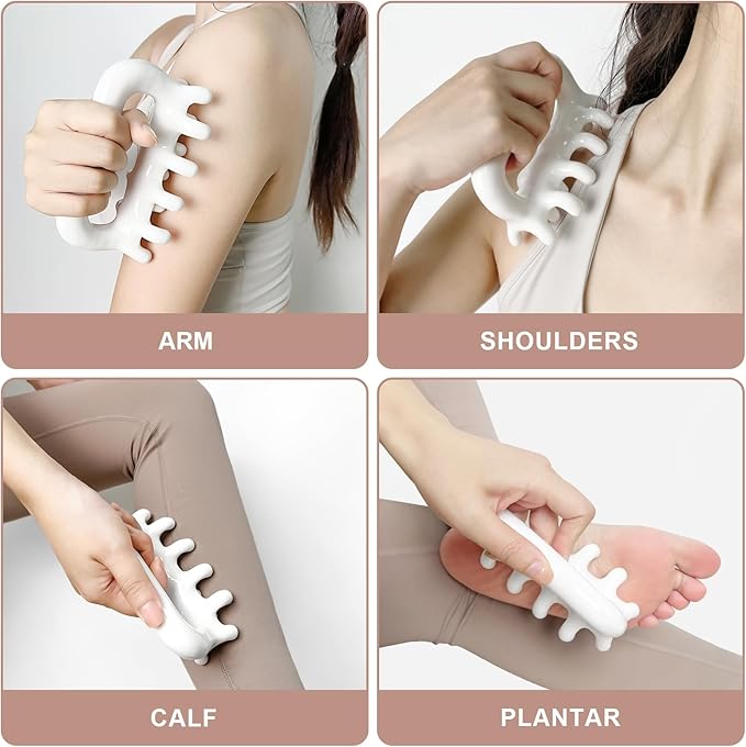 Vemoky Fascia Massage Tool Trigger Point Massage Tools Anti Blaster for Cellulite Massage Tool Reaching Deep Myofascial Tissue Throughout The Body Release Muscle Knot Reduction Cellulite
