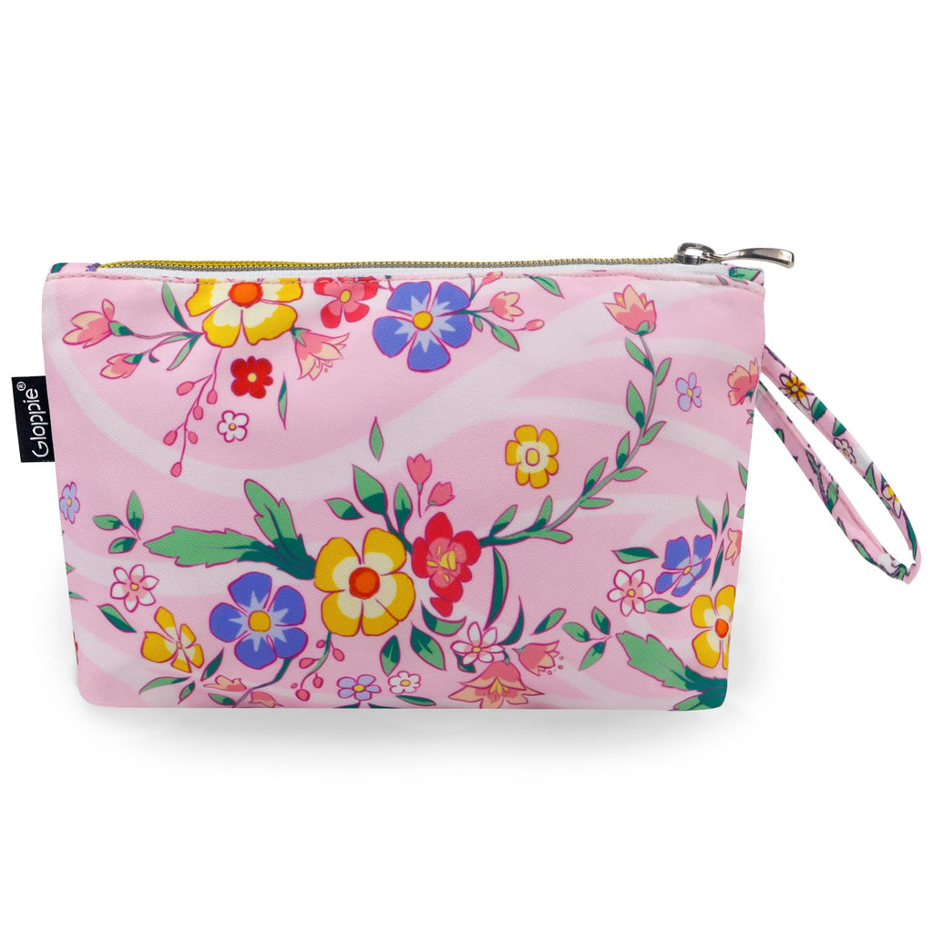 Gloppie Small Makeup Bag for Purse - Floral Cosmetic Bags - Teacher Appreciation Gifts for Women