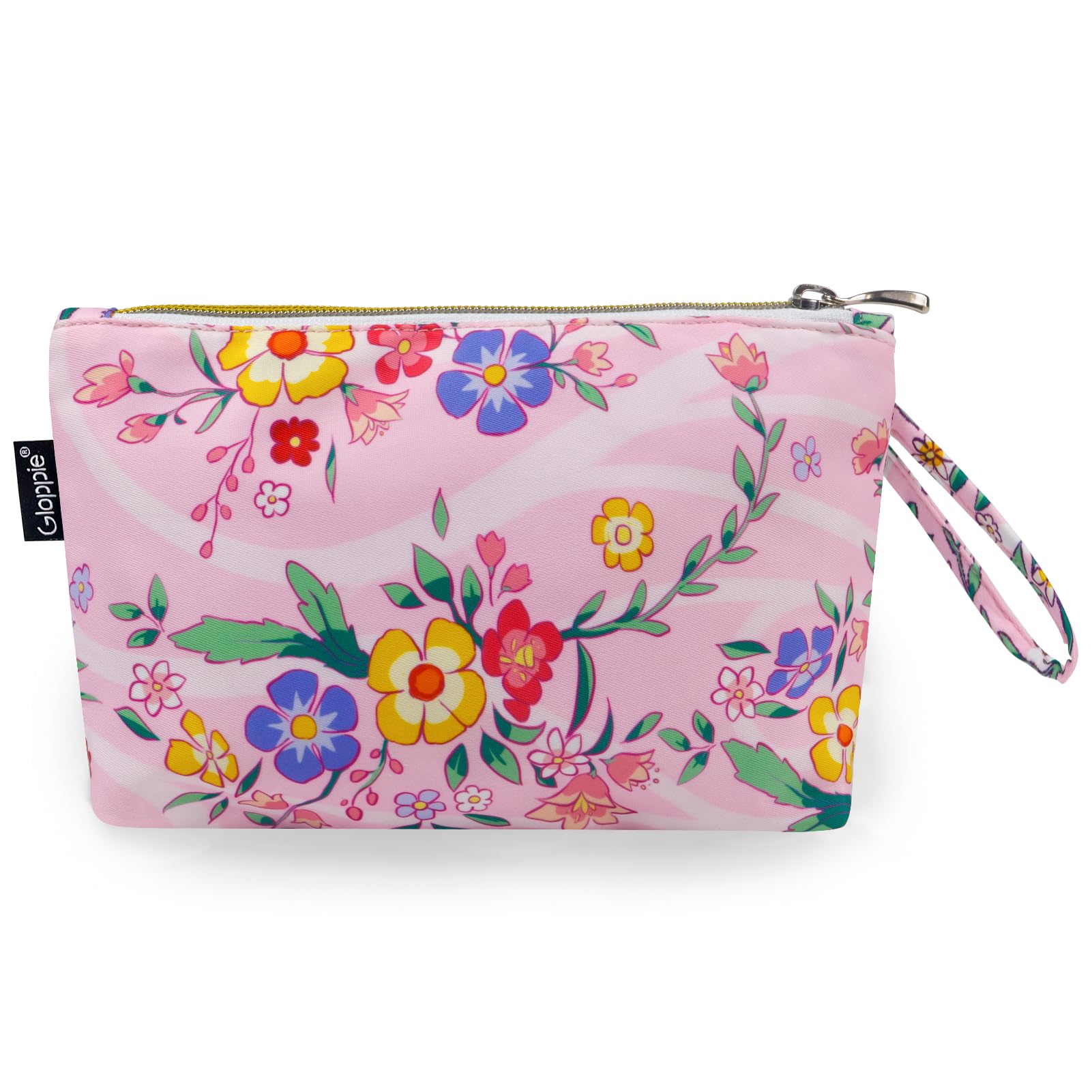 Gloppie Small Makeup Bag for Purse - Floral Cosmetic Bags - Teacher Appreciation Gifts for Women