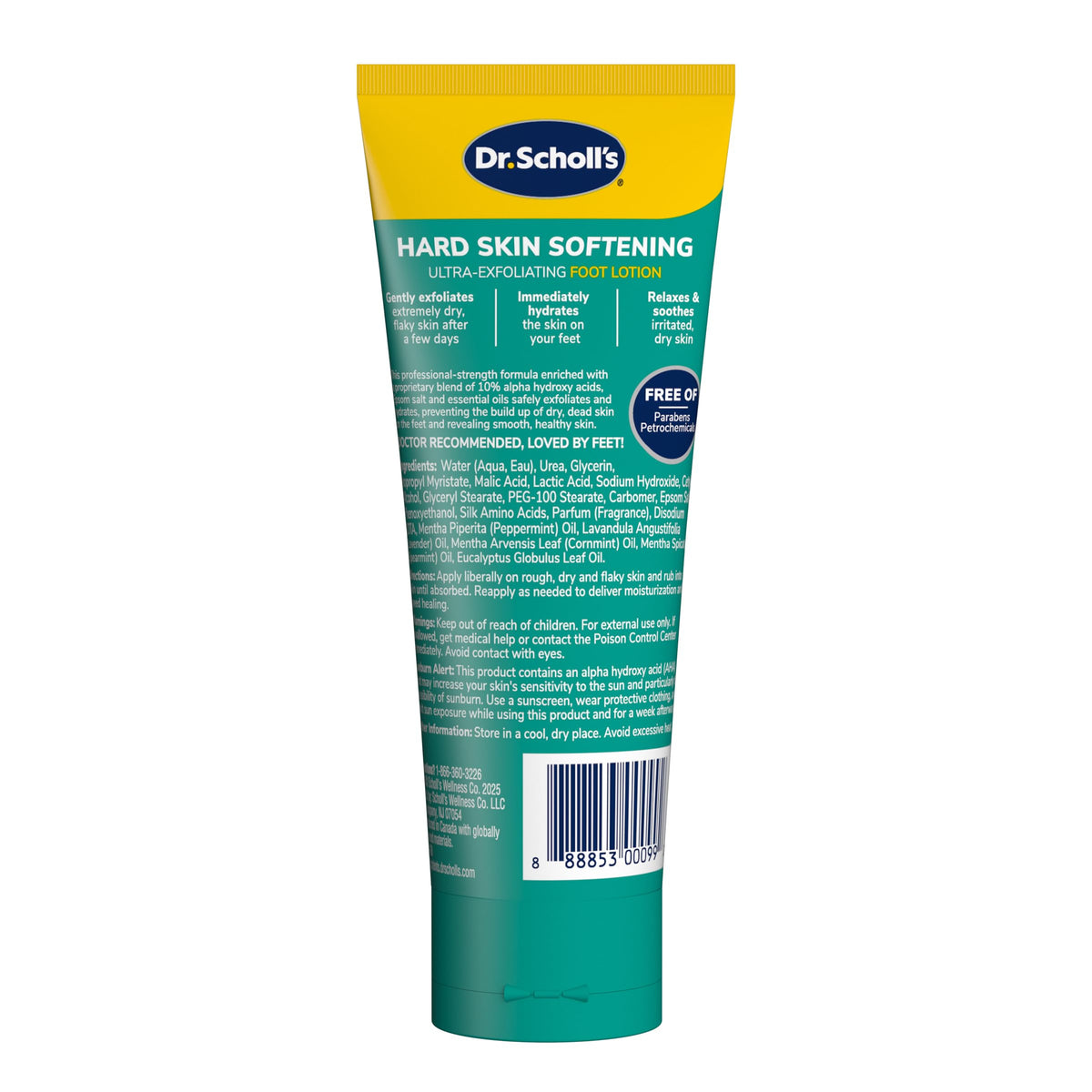 Dr. Scholl's Foot Lotion for Dry Cracked Feet, Foot Cream with Urea, 3.5 oz